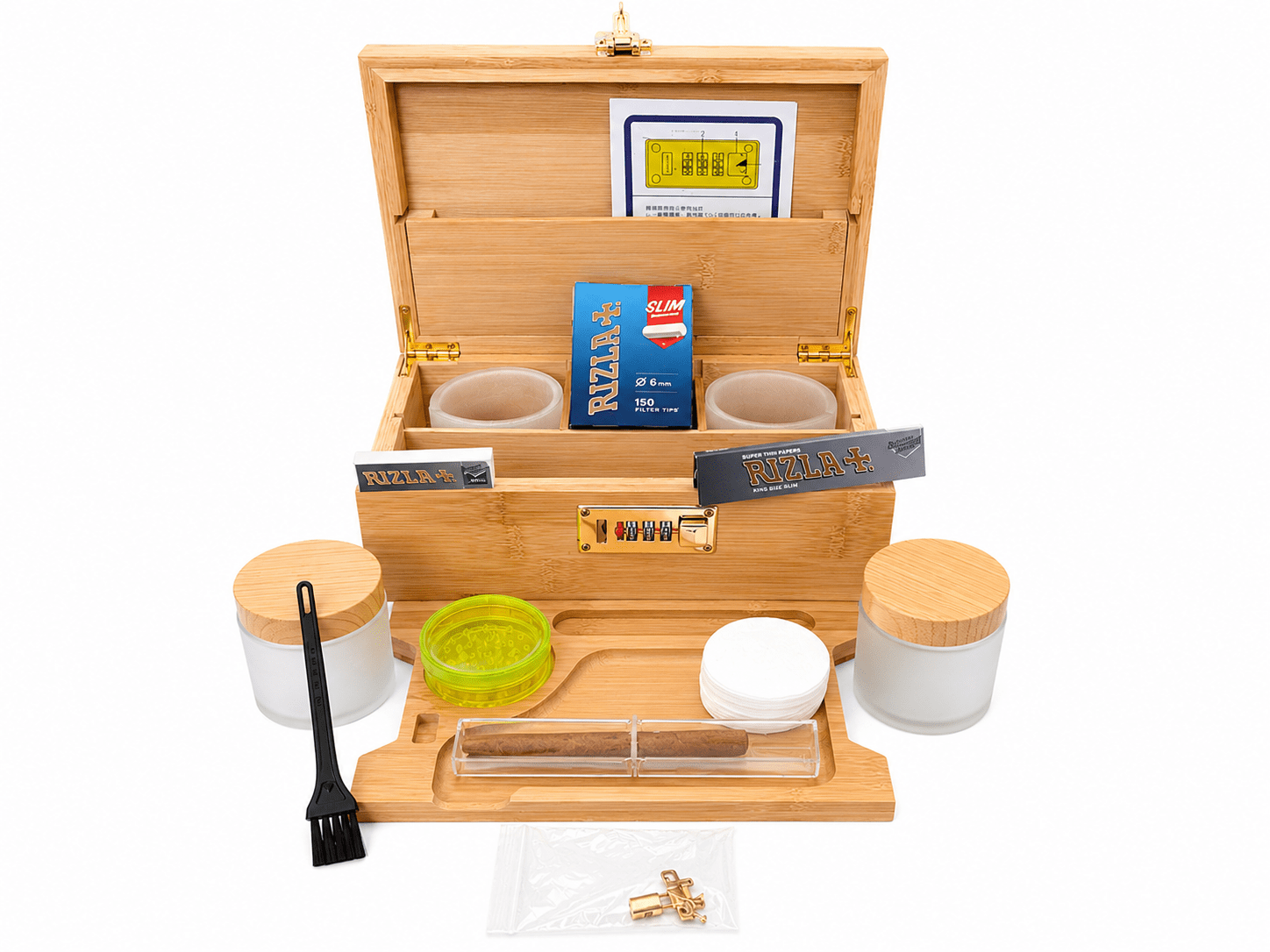 23.75ct Gold Rolling Kit — Luxury Lockable Stash Box Set - Rolling in gigglez
