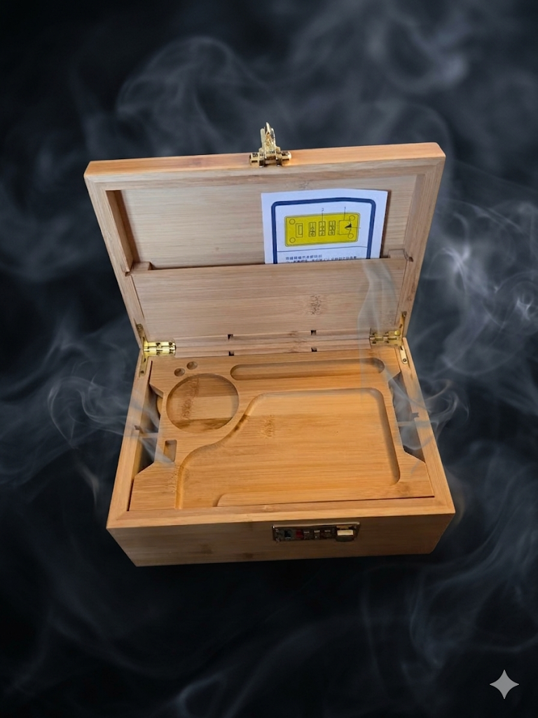 23.75ct Gold Roller With a Lockable Box With 23.75ct gold jars
