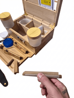 Premium Bamboo Rolling Station Kit — Lockable All-in-One Set - Rolling in Gigglez