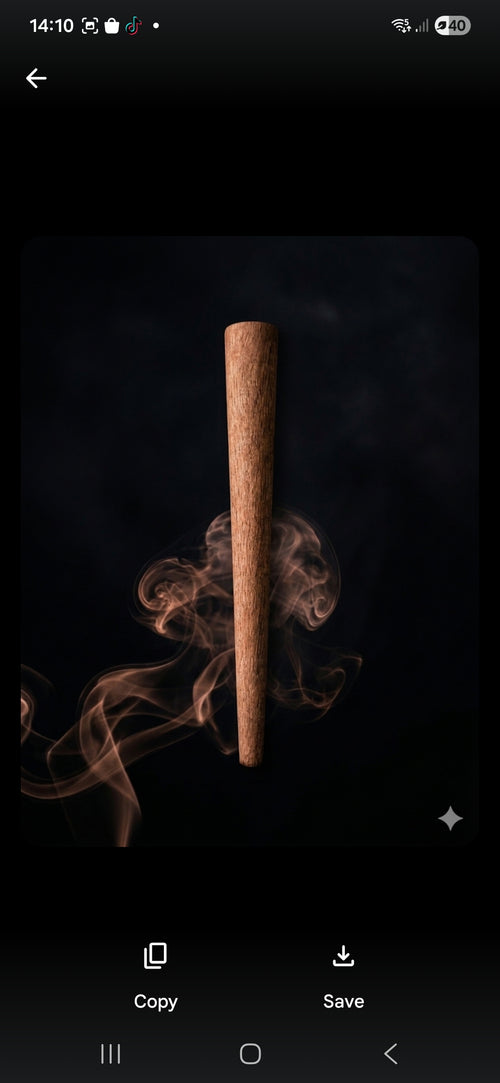 Solid hard wood rolling tool designed and hand-carved to the MM