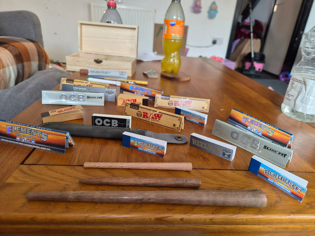 The Roller Set — Slim & Standard Hand-Carved Wooden Rollers in Leather Case - Rolling in Gigglez