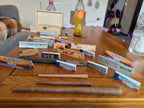 The Roller Set — Slim & Standard Hand-Carved Wooden Rollers in Leather Case - Rolling in Gigglez
