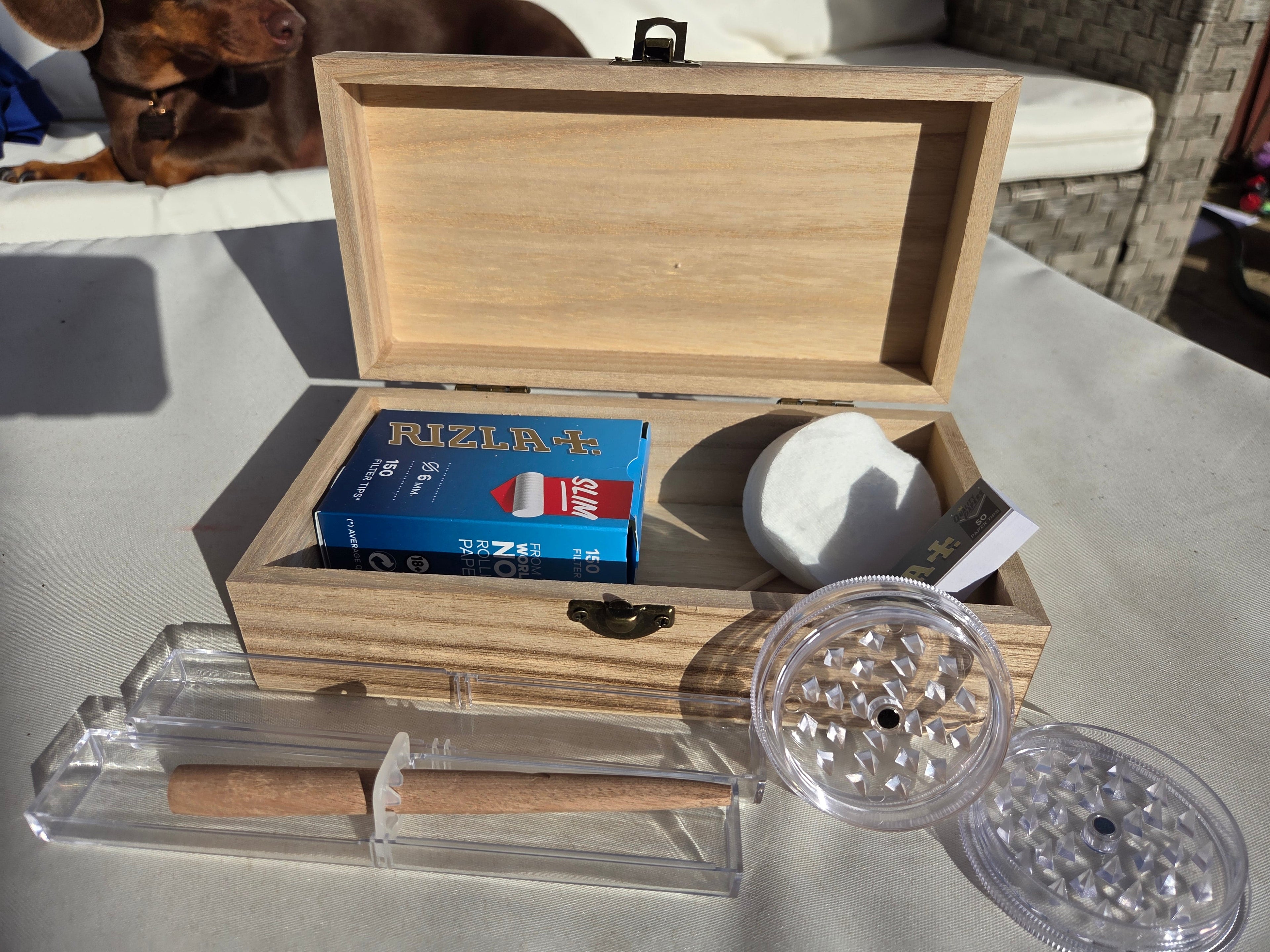 Travel Rolling Kit — Everything You Need, Ready to Go including the hand - carved Roller - Rolling in gigglez