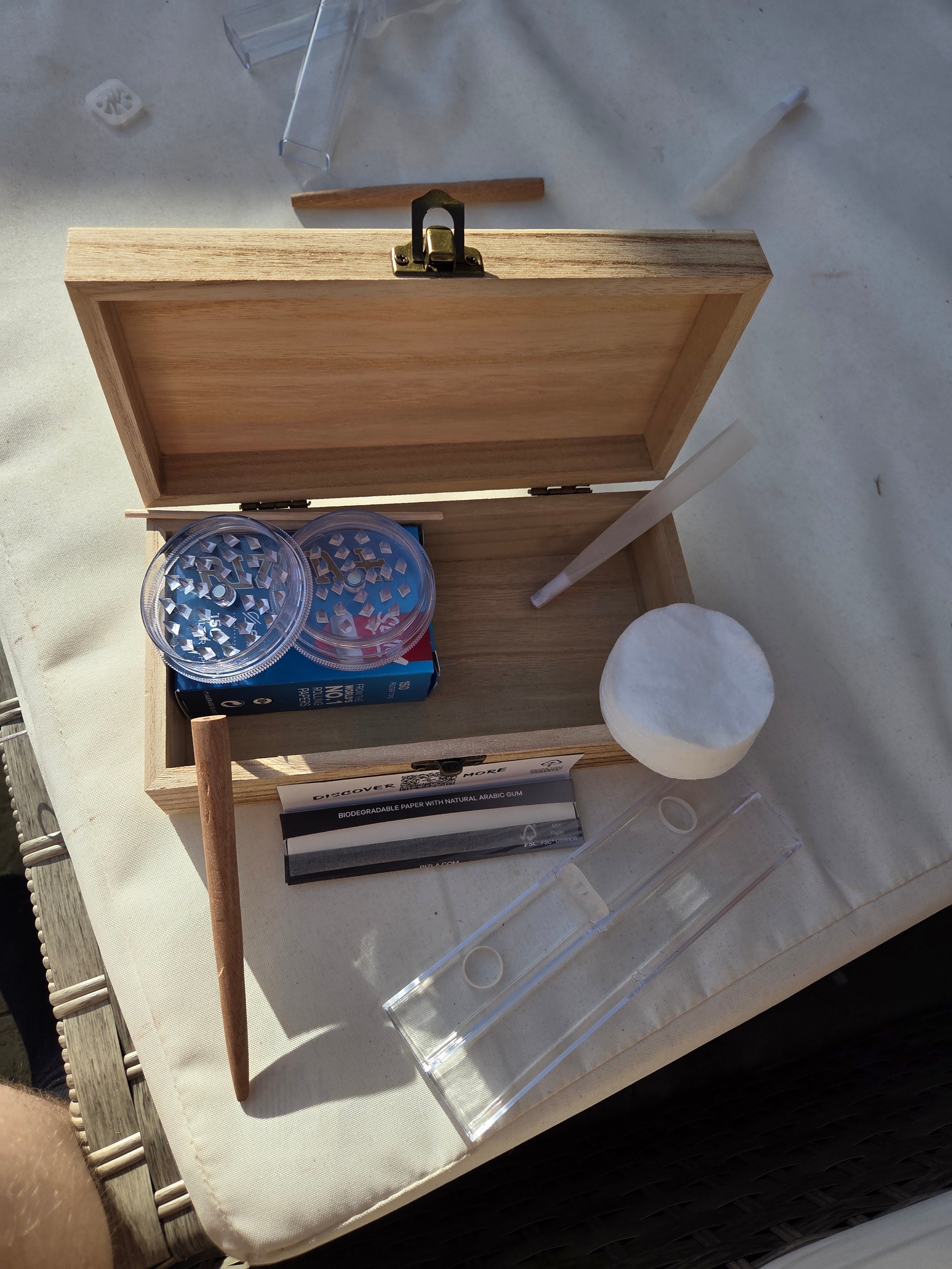 Travel Rolling Kit — Everything You Need, Ready to Go including the hand - carved Roller - Rolling in gigglez