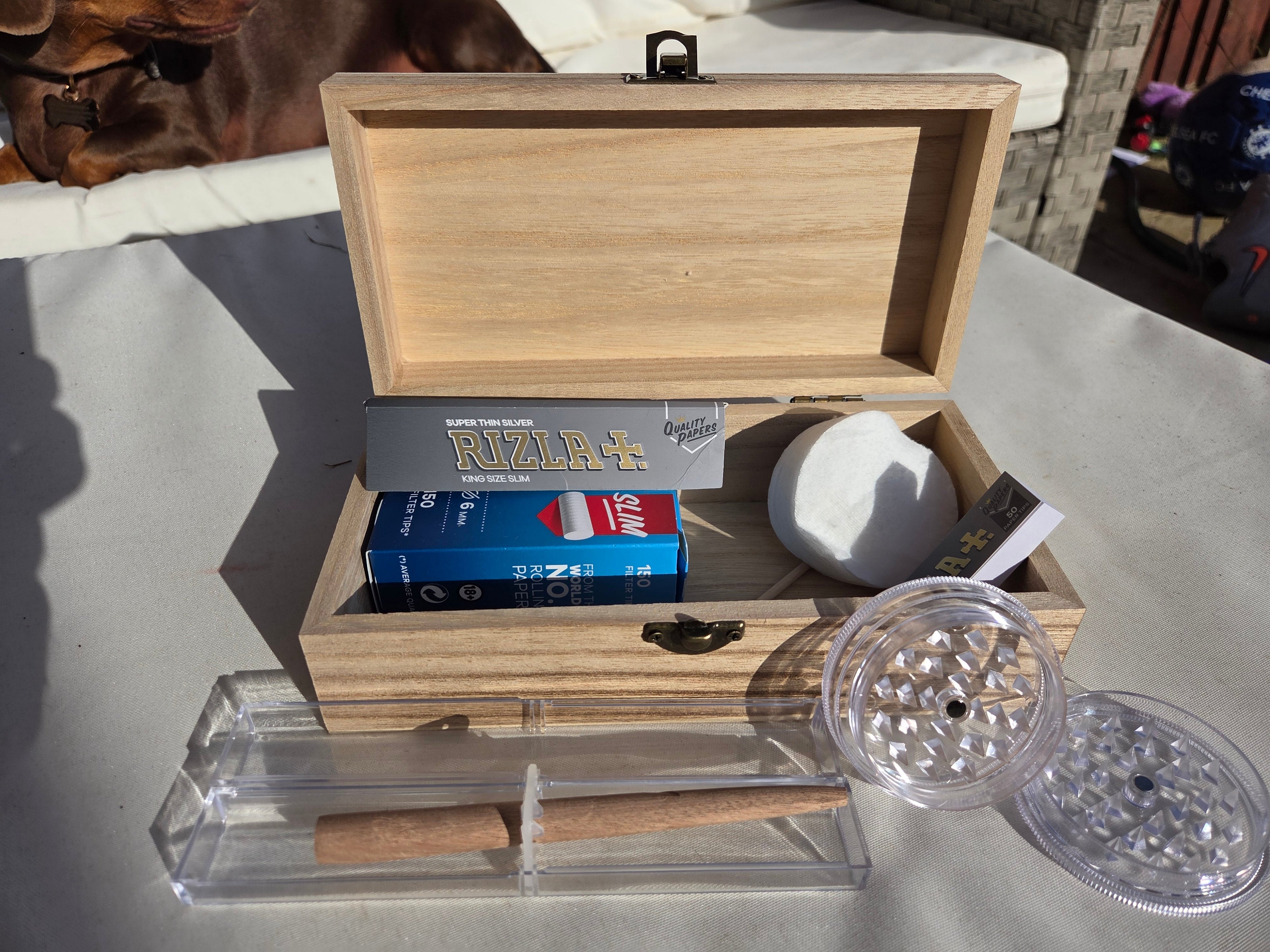 Travel Rolling Kit — Everything You Need, Ready to Go including the hand - carved Roller - Rolling in gigglez