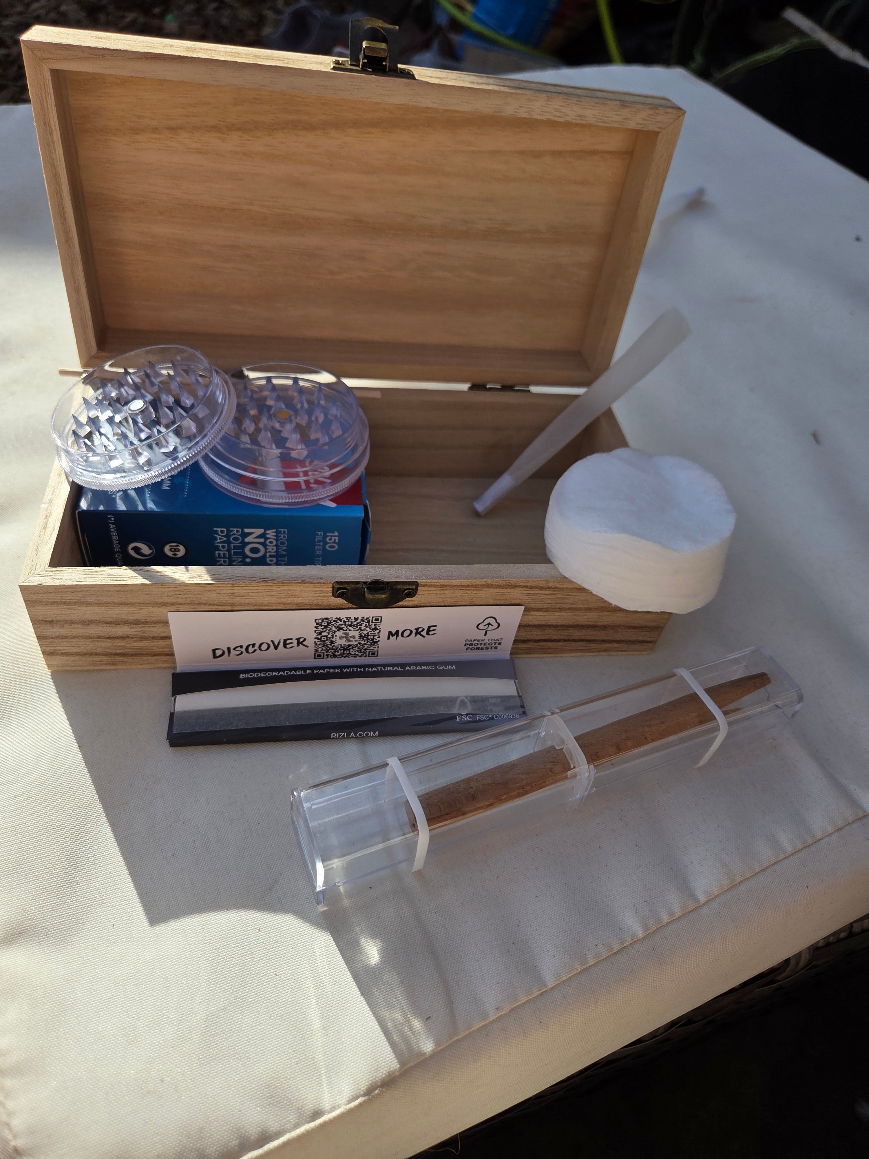 Travel Rolling Kit — Everything You Need, Ready to Go including the hand - carved Roller - Rolling in gigglez