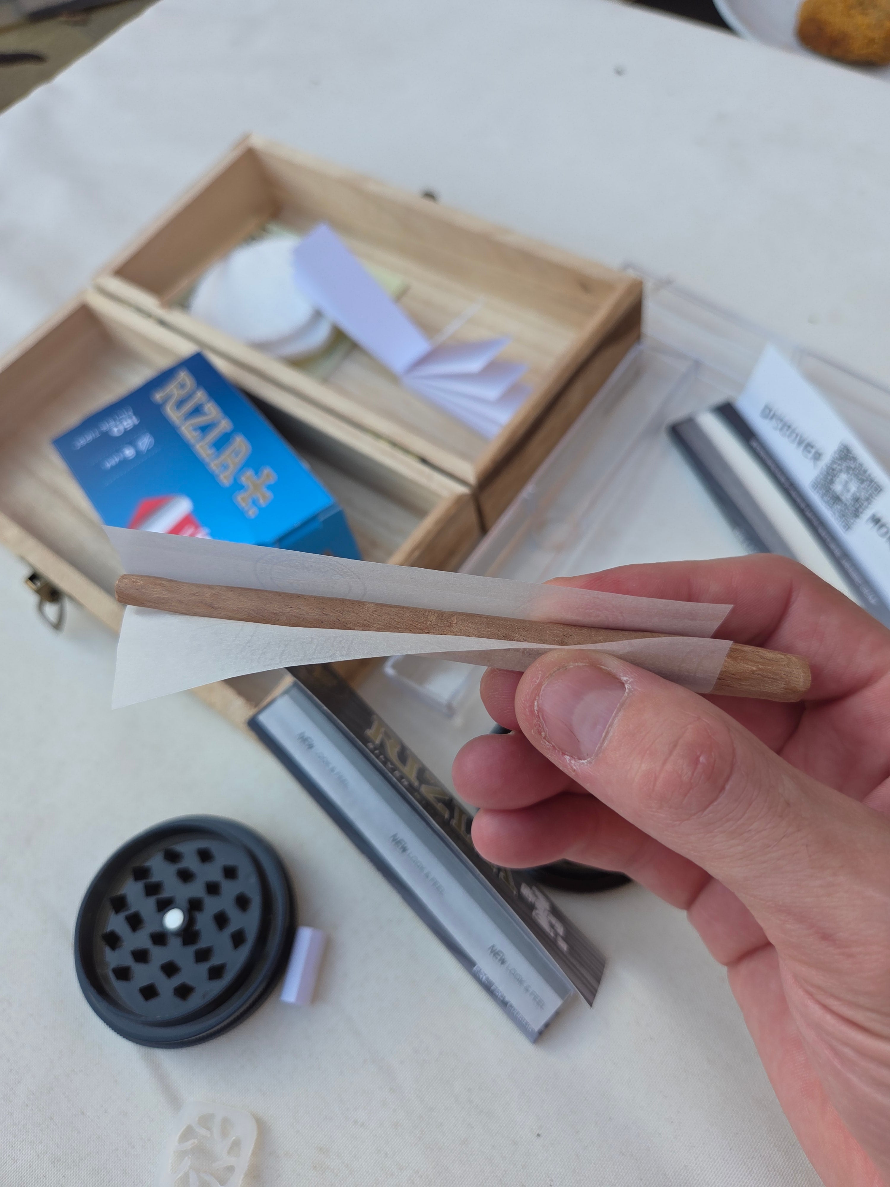 Travel Rolling Kit — Everything You Need, Ready to Go including the hand - carved Roller - Rolling in gigglez