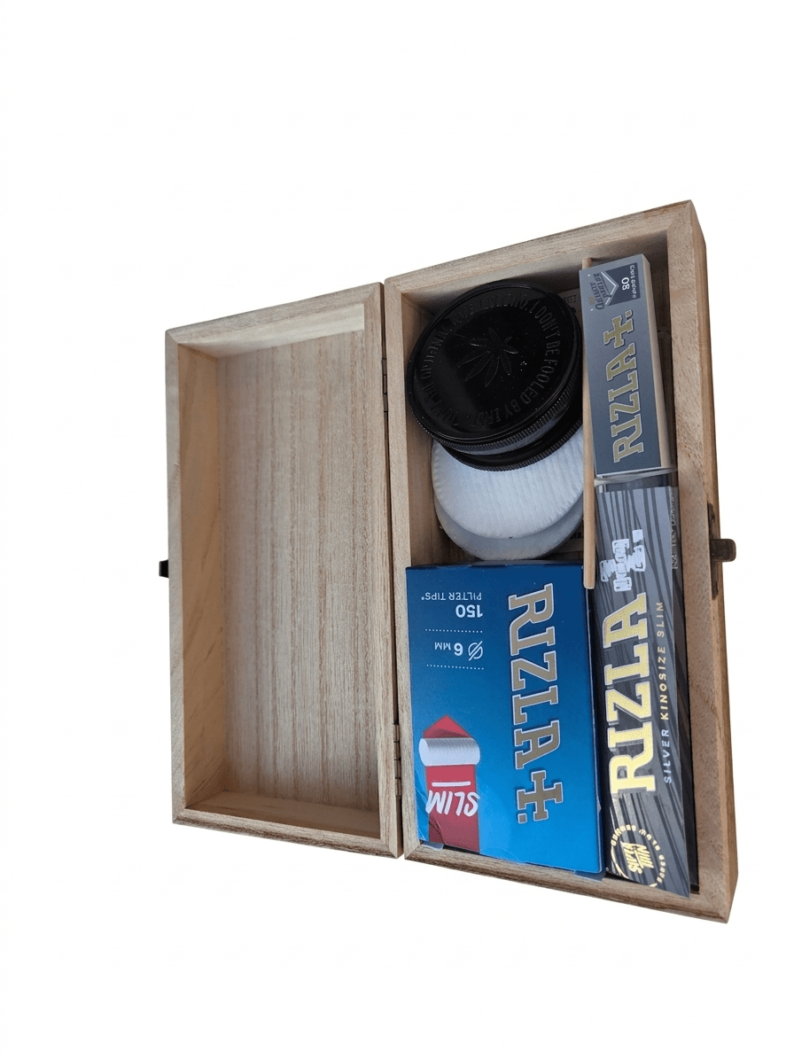 Travel Rolling Kit — Everything You Need, Ready to Go including the hand - carved Roller - Rolling in gigglez