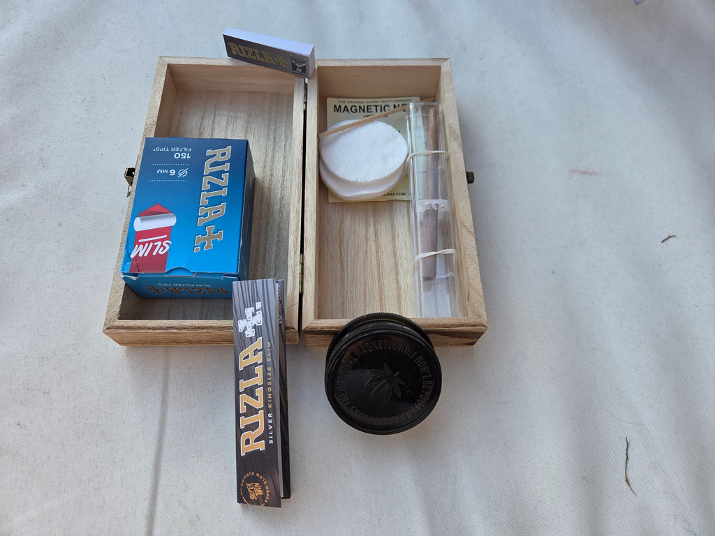 Travel Rolling Kit — Everything You Need, Ready to Go including the hand - carved Roller - Rolling in gigglez